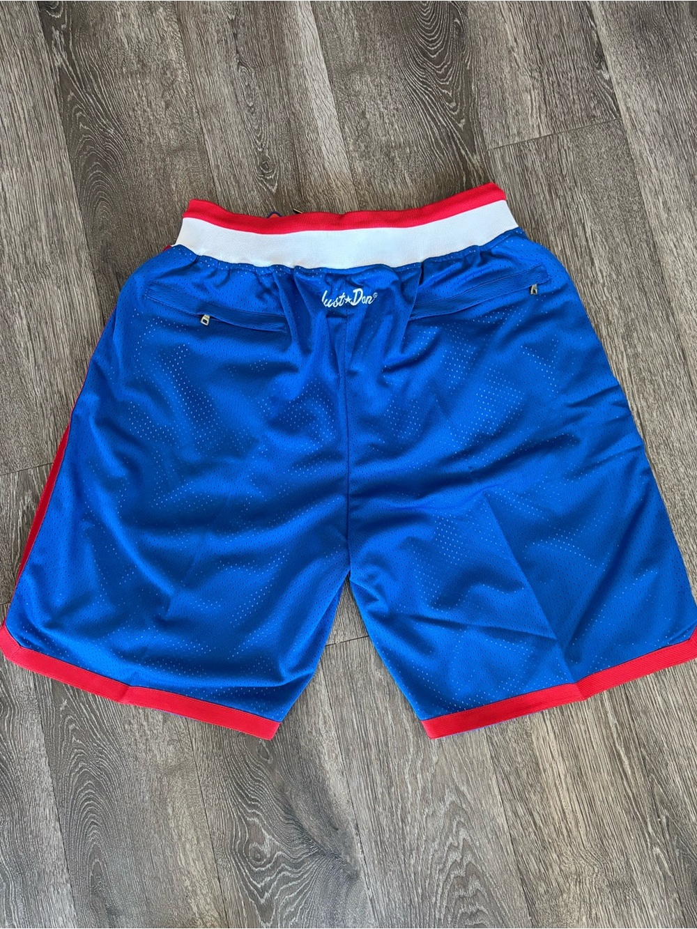 Just Don Los Angeles Clippers Blue Retro Mesh Basketball Shorts - Picture 2 of 4